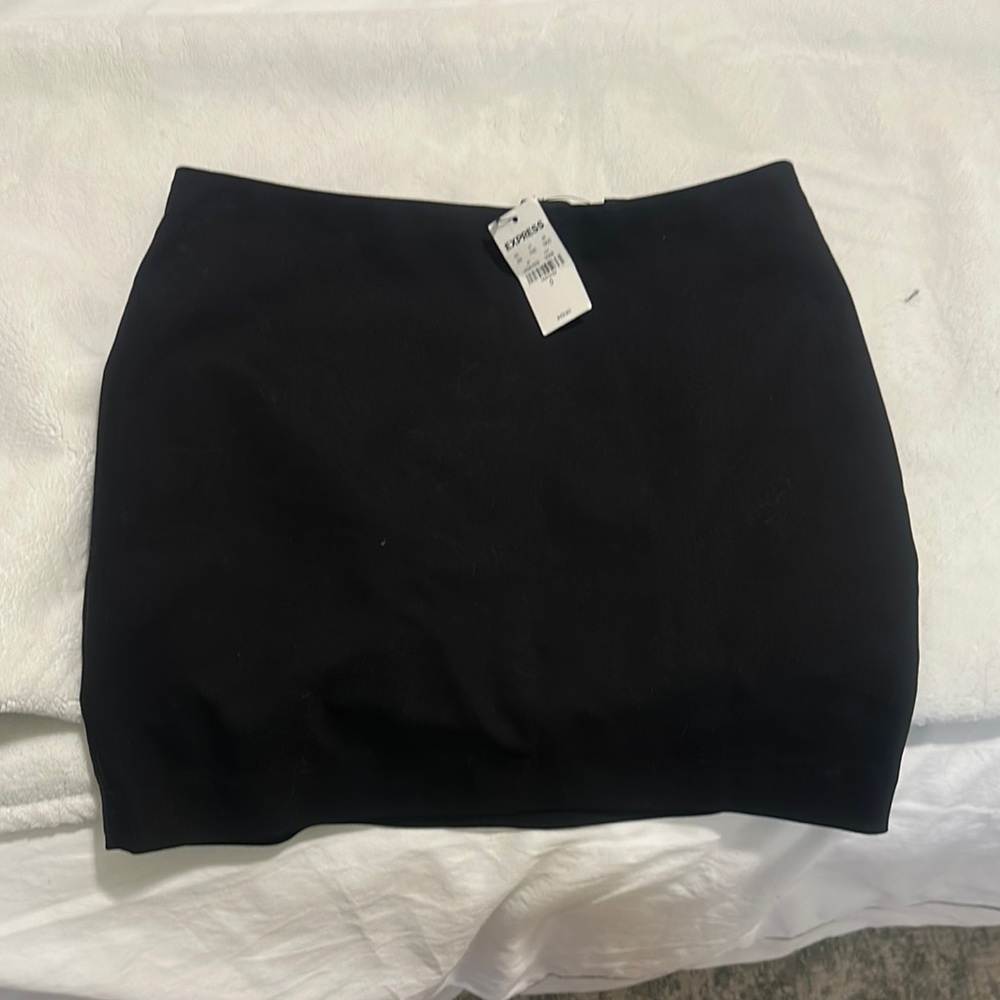 Express Black Bubble Mini Skirt Night Out